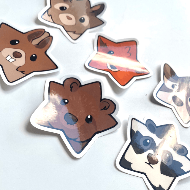 Forest Star Sticker Set