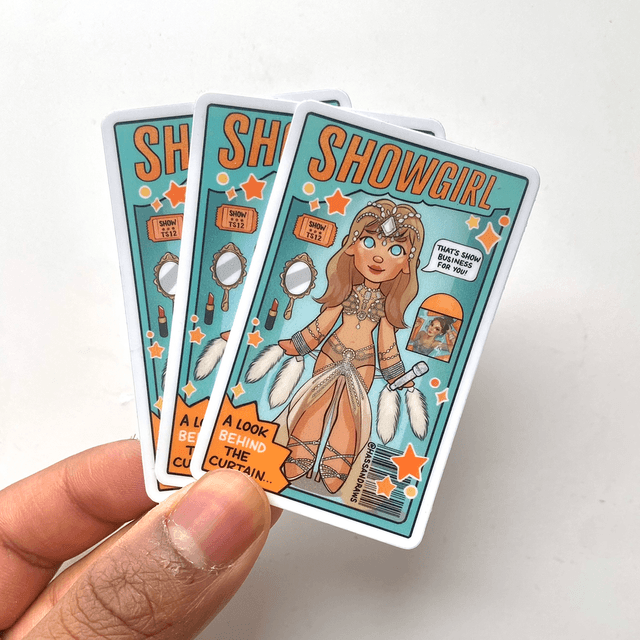 Showgirl Doll Sticker 