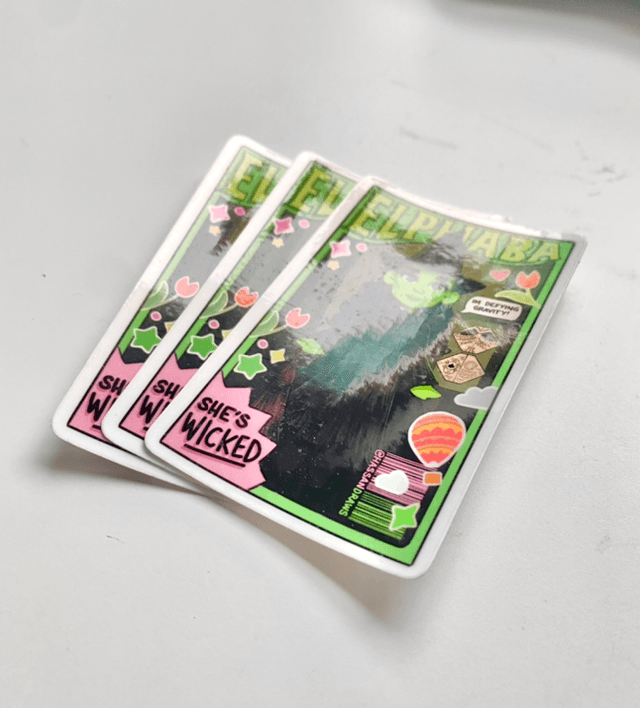 Green Witch Doll Sticker