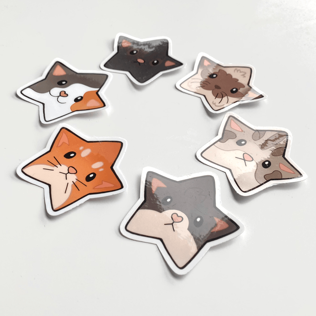 Kitty Star Sticker Set