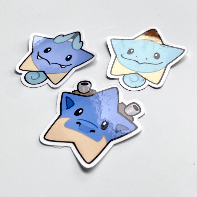 Water PokéStar Sticker Set