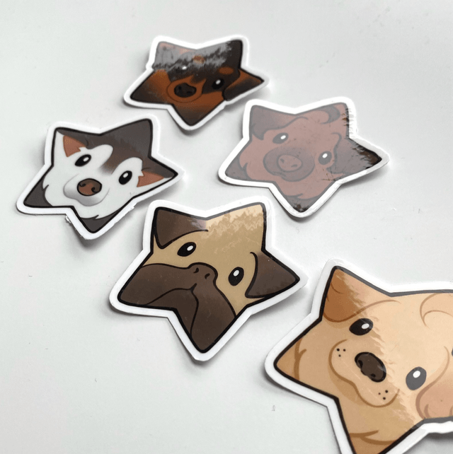 Pup Star Sticker Set
