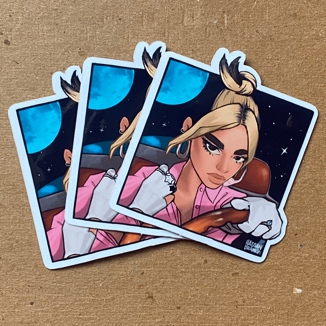 F Nostalgia Vinyl Sticker