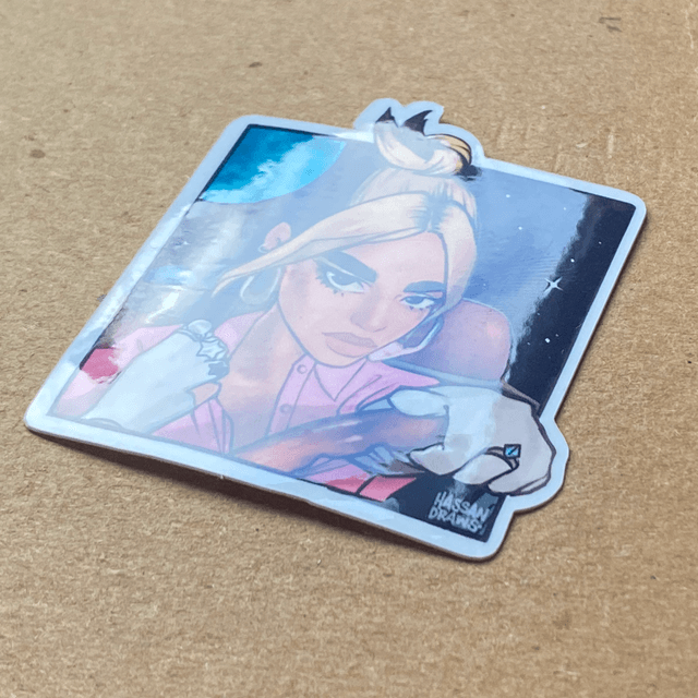 F Nostalgia Vinyl Sticker