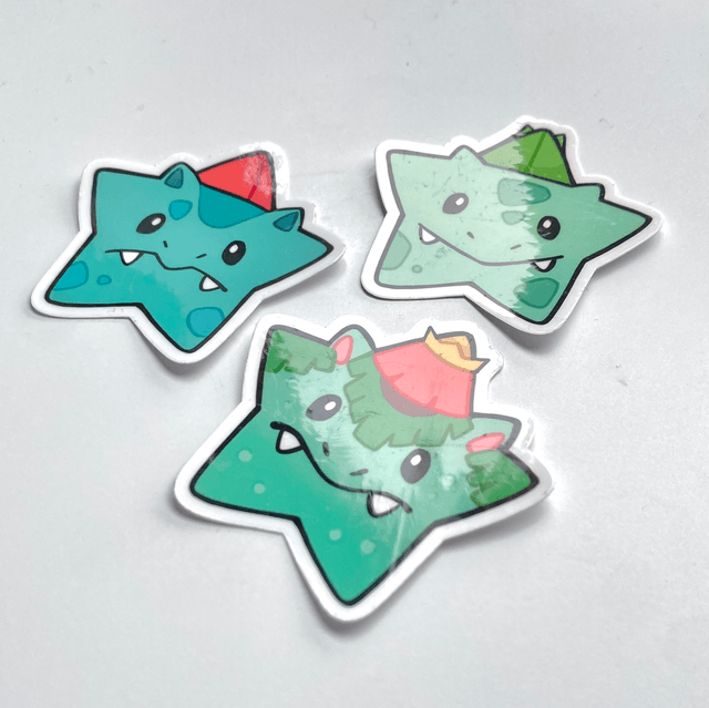 Grass PokéStar Sticker Set 