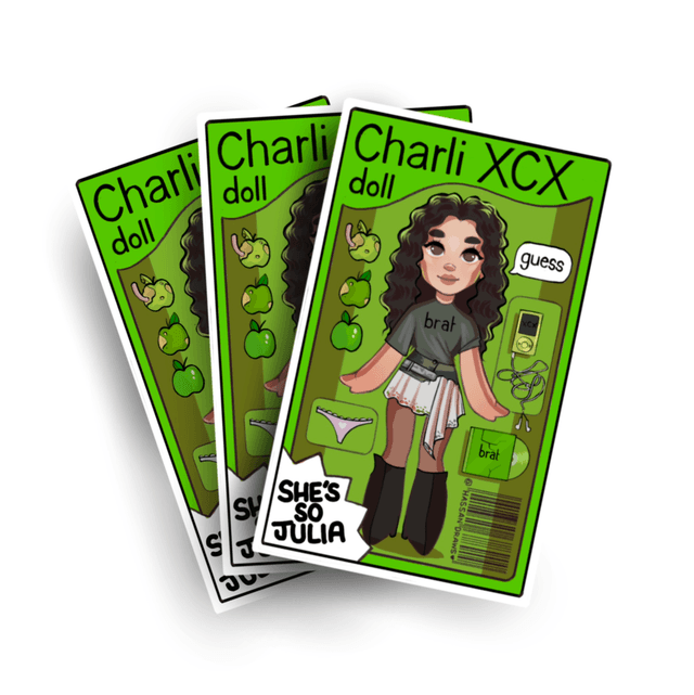 bratty doll sticker 