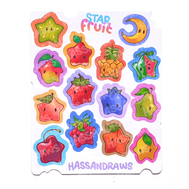 Star Fruit Sticker set