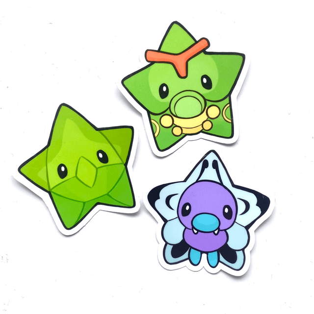 Caterpi Pokéstar Sticker Set