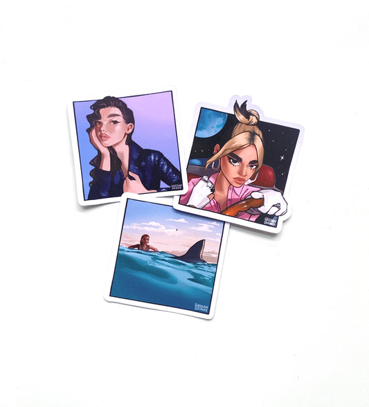 Dula Peep Sticker Set